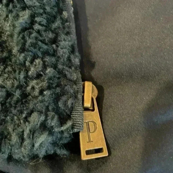 Pendleton Sherpa Wool Zip Up Jacket Coat Women’s Size S Blue - Picture 8 of 8